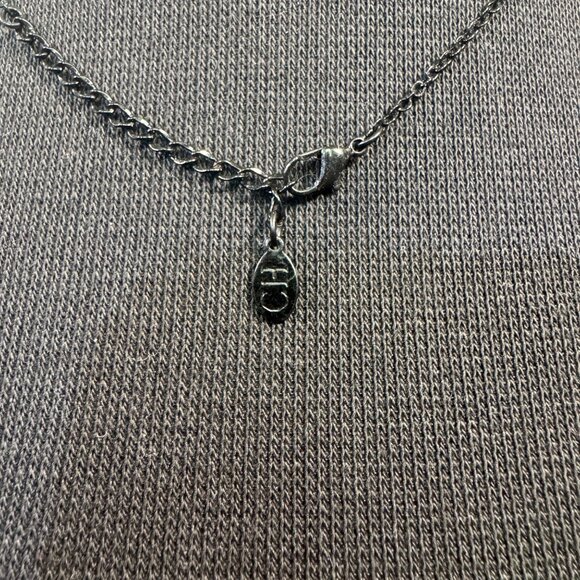 Designer Carolina Herrera Black Faceted Acrylic Beaded Necklace - Picture 3 of 3